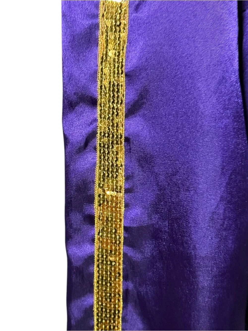 Los Angeles Lakers Y2K Satin Bomber Jacket NBA 4 Her Purple Gold XL EUC